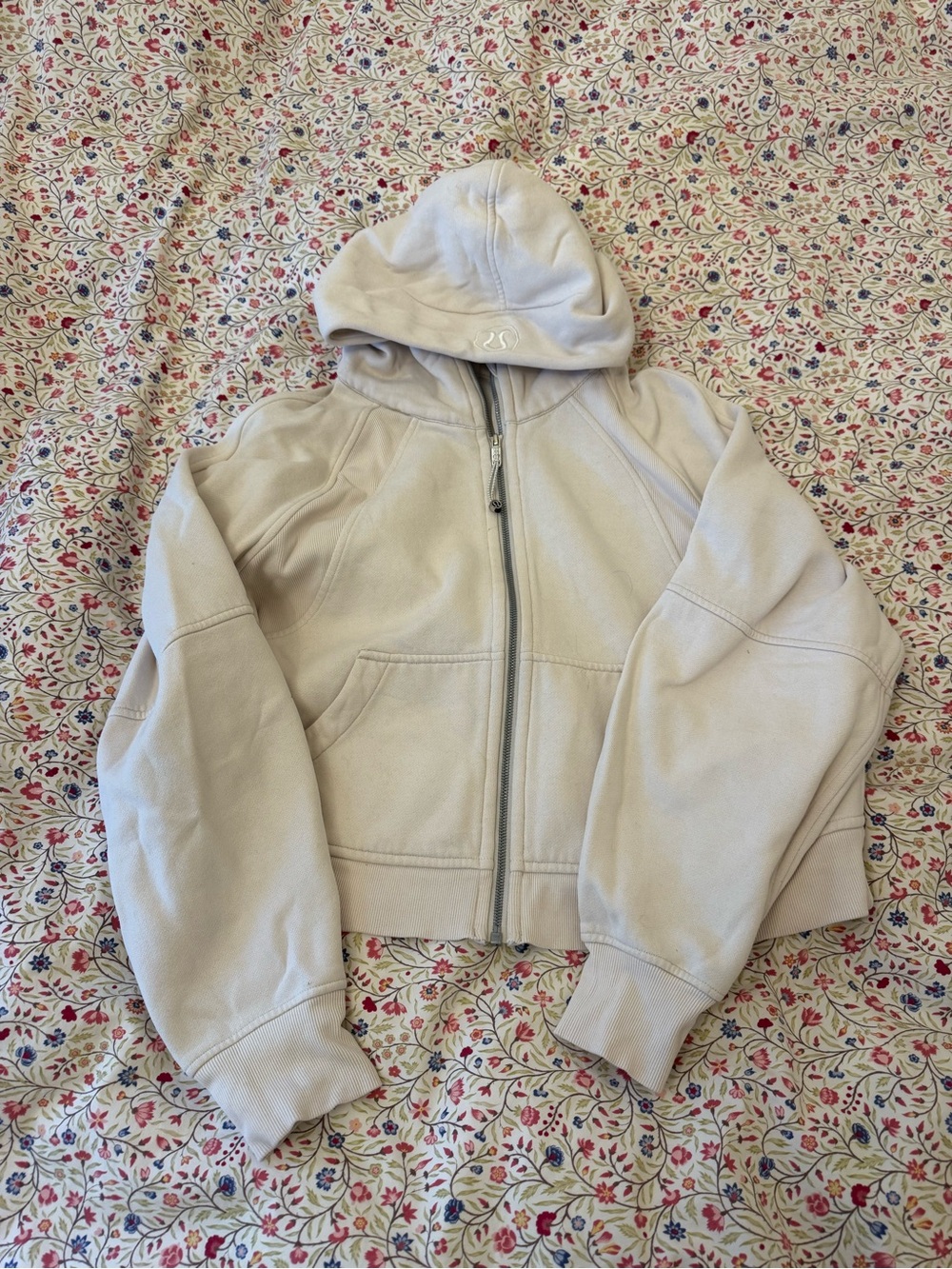 lululemon athletica Cream Zip-Up Hoodie